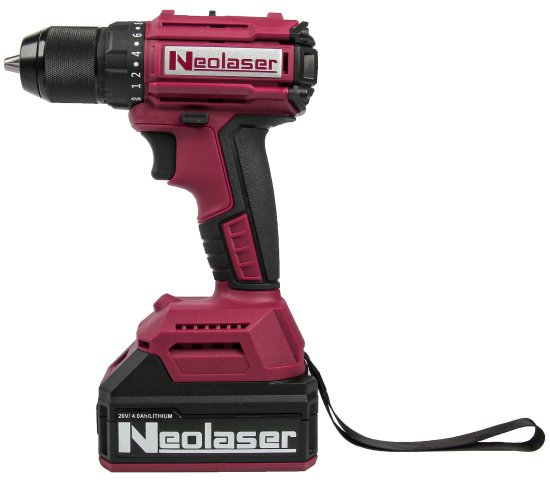 Дрель-шуруповерт аккумуляторная бесщеточная Neolaser NCDB-63, 20 В Li-ion 2x4 Ач