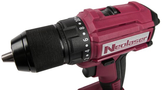 Дрель-шуруповерт аккумуляторная бесщеточная Neolaser NCDB-63, 20 В Li-ion 2x4 Ач