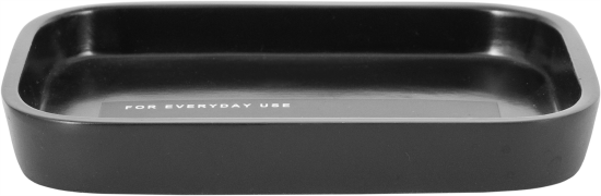 Мыльница Vidage Antracite полирезин цвет черный