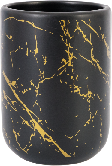Стакан для зубных щеток Vidage Marmo Nero керамика цвет черный