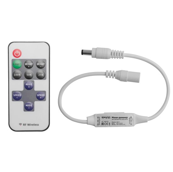 Комплект светодиодной ленты Apeyron SMD2835 12В 10 мм 5м 14.4 Вт/м 120диод/м 1300 лм/м 4000 К нейтральный белый свет