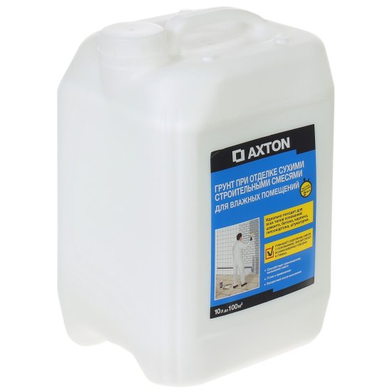 Грунтовка для влажных помещений Axton 10 л