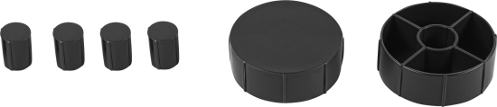 Заглушка на отверстие под петлю Hettich 5.5 см пластик цвет чёрный 2 шт