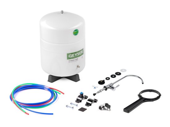 Система обратного осмоса Гейзер Престиж 5 ступеней бак 12 л кран в комплекте