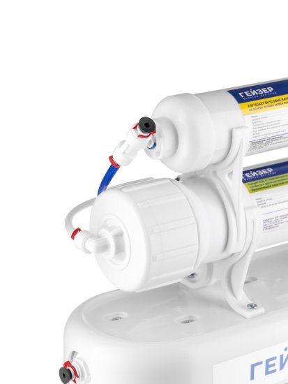 Система обратного осмоса Гейзер Престиж 5 ступеней бак 12 л кран в комплекте