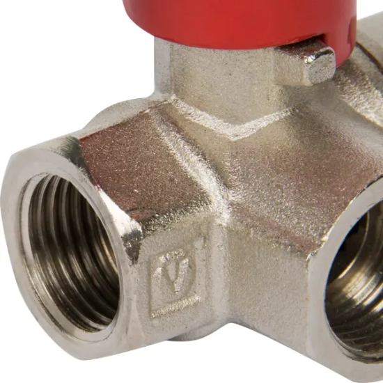 Кран трехходовой Т-образный Valtec DN16 PN40 1/2