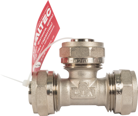 Тройник Valtec 26x26x26 мм латунь VTM.331