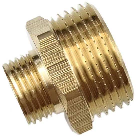 Муфта переходная 1 x 1/2 дюйма BOUTTE наружная-наружная резьба