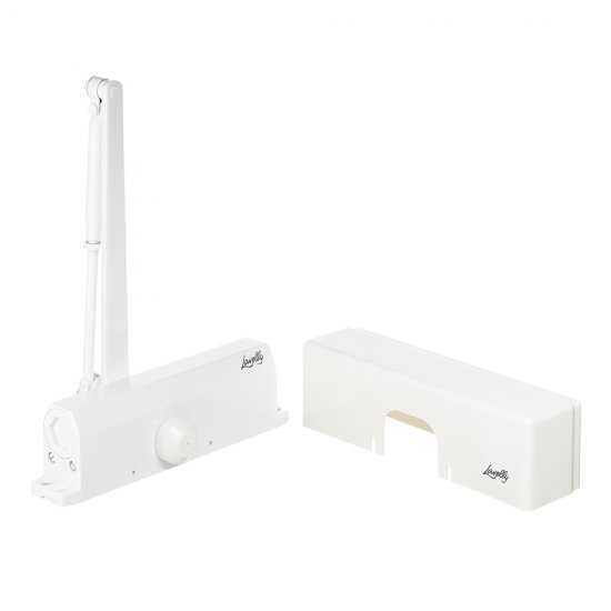 Доводчик дверной Lavelly (80-120 кг) белый