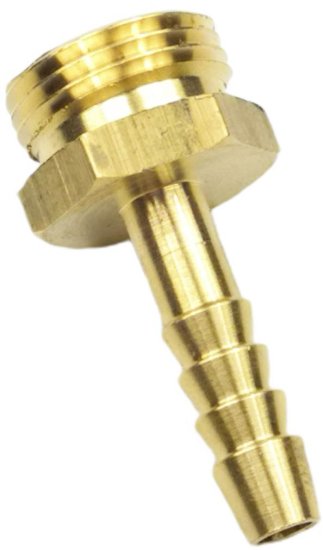 Штуцер для шланга BOUTTE 3/8 дюйма x 6 мм. наружная резьба