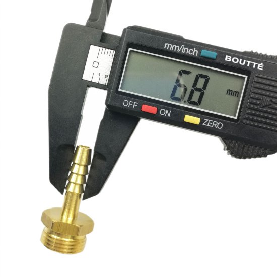 Штуцер для шланга BOUTTE 3/8 дюйма x 6 мм. наружная резьба