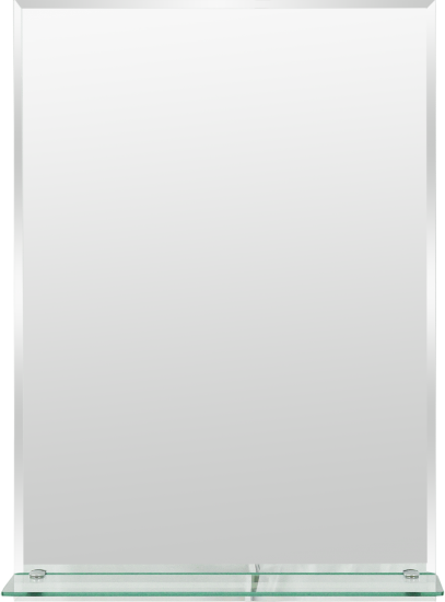 Зеркало для ванной Omega Glass NNSP008М с полкой 50x70 см прямоугольное