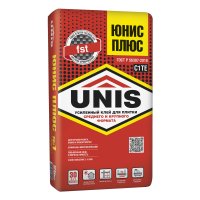 Клей для плитки Unis Плюс C1TE 25 кг