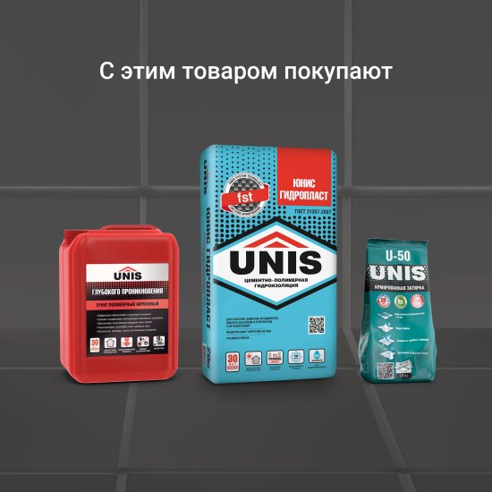 Клей для плитки Unis Плюс 25 кг
