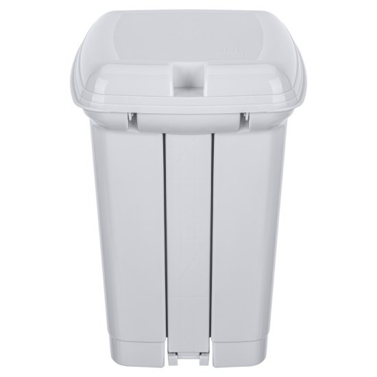 Бак для мусора с педалью Каплен 7 л цвет светло-серый