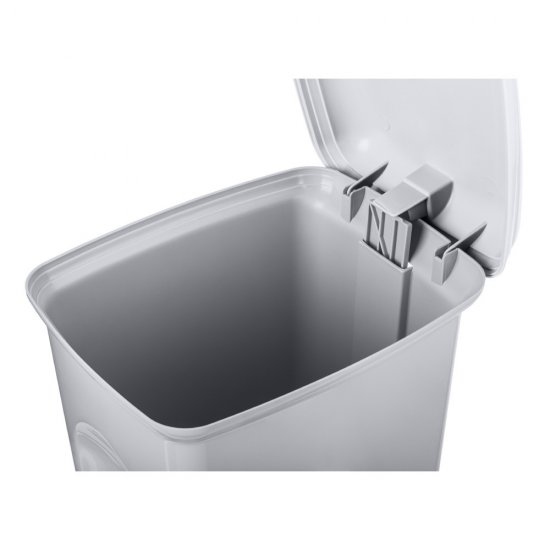 Бак для мусора с педалью Каплен 7 л цвет светло-серый