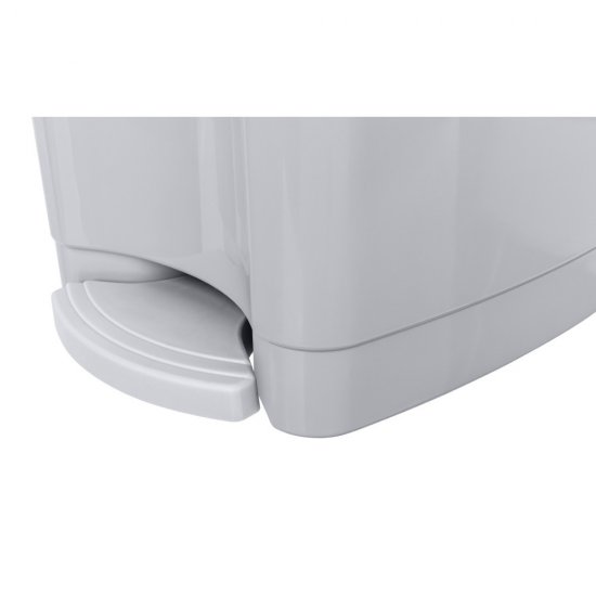 Бак для мусора с педалью Каплен 7 л цвет светло-серый