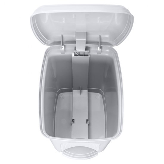 Бак для мусора с педалью Каплен 7 л цвет светло-серый