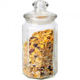 Стеклянная банка для сыпучих продуктов Mallony LATTINA