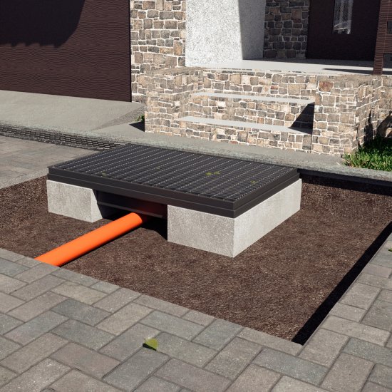 Поддон придверный 600x400 мм пластик