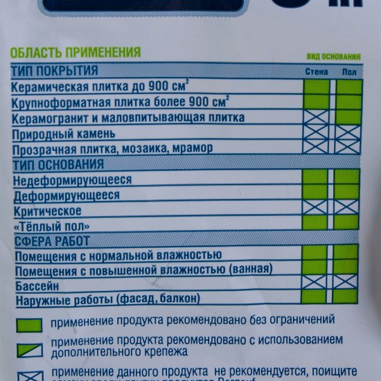 Клей для керамогранита Bergauf Keramik Pro 5 кг