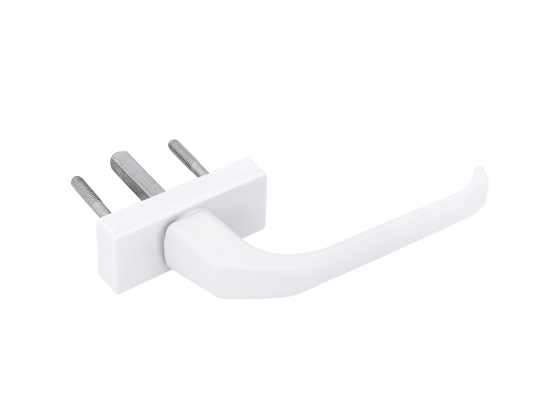 Ручка с винтами, металл, цвет белый