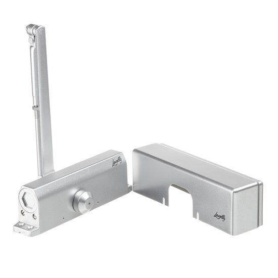 Доводчик дверной Lavelly (80-120 кг) серебро