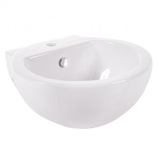 Раковина Sanita Luxe Art, фарфор, 48 см, цвет белый