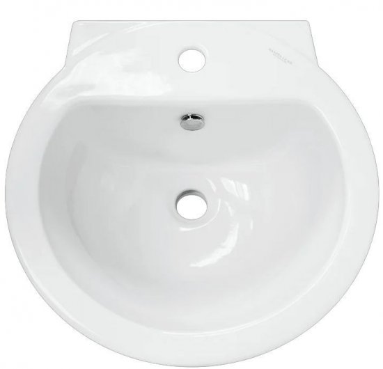 Раковина Sanita Luxe Art, фарфор, 48 см, цвет белый