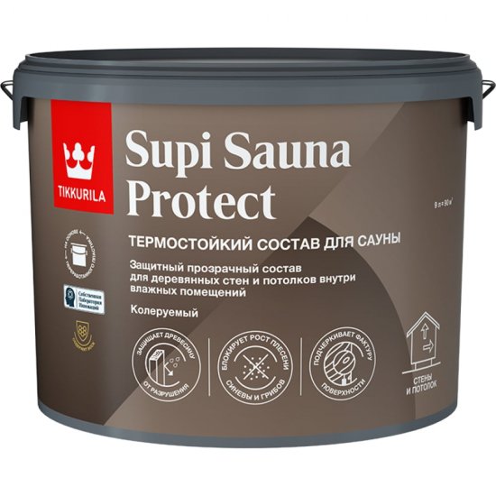 Защитный состав для саун Tikkurila supi sauna protect