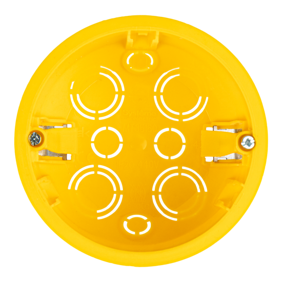 Коробка распределительная круглая Systeme Electric 80x45 мм цвет жёлтый