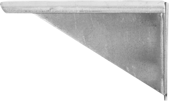 Кронштейн мебельный серый 100x30x2