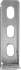 Кронштейн мебельный серый 100x30x2