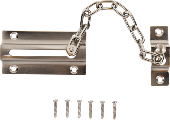Цепочки дверные 60x110 мм цвет никель