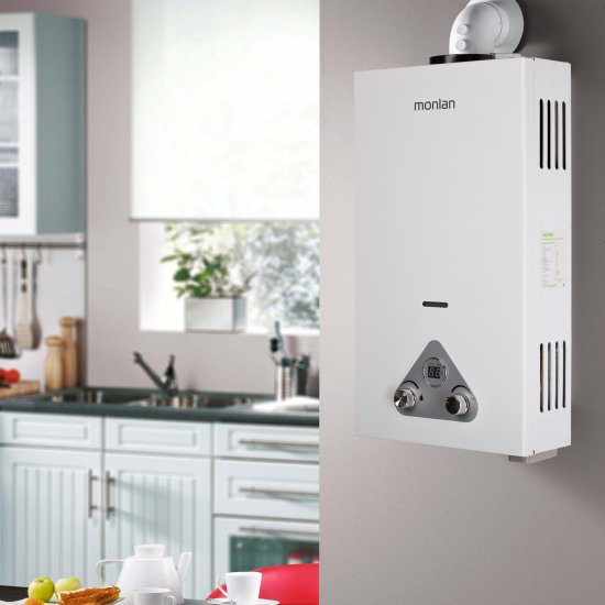 Колонка газовая Monlan, 59x34x14 см, 10 л/мин