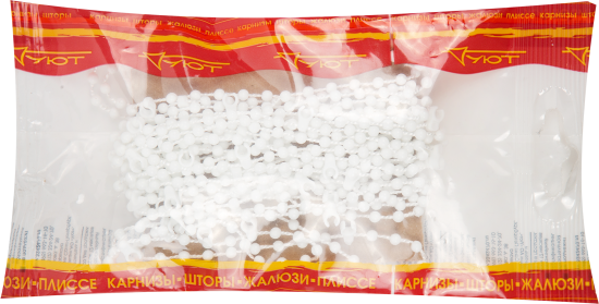 Цепь для вертикальных жалюзи Уют 7м пластик цвет белый