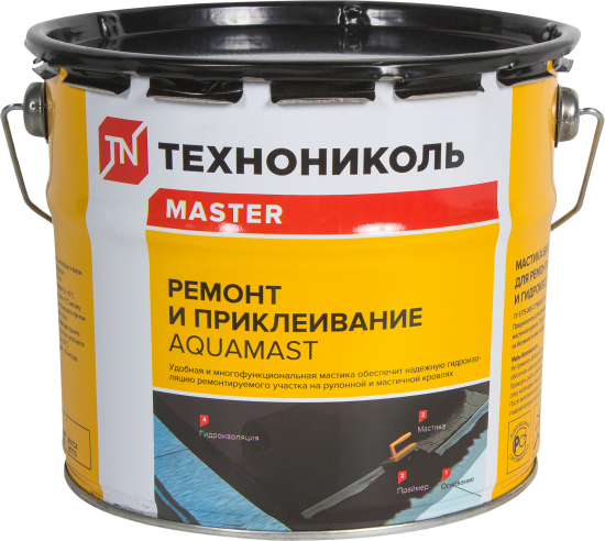 Мастика для ремонта и приклеивания Технониколь AquaMast 3 кг
