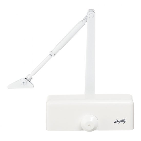 Доводчик дверной Lavelly (25-45 кг) белый