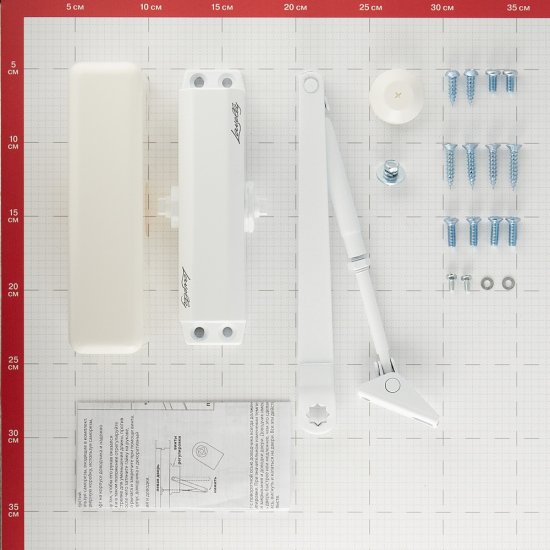 Доводчик дверной Lavelly (25-45 кг) белый