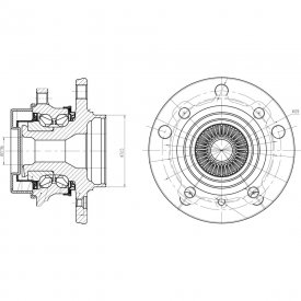 Передняя ступица для автомобиля bmw 1 (f20) (11-)/3 (f30) (11-) xdrive TRIALLI MR 2643