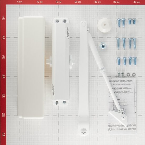 Доводчик дверной Lavelly (45-65 кг) белый
