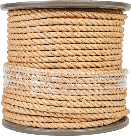 Веревка джут 12 мм цвет золотисто-коричневый, на отрез