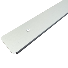 Планка торцевая U-образная R3 62.5x3.8 см для столешницы 3.8 см цвет матовый хром