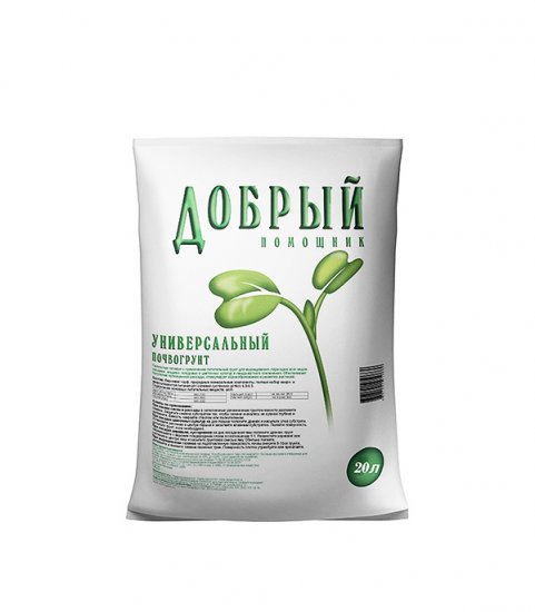 Почвогрунт Добрый помощник универсальный 20 л
