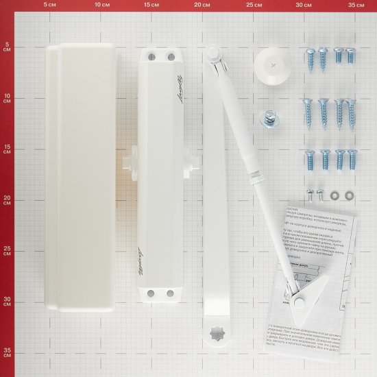 Доводчик дверной Lavelly (65-85 кг) белый