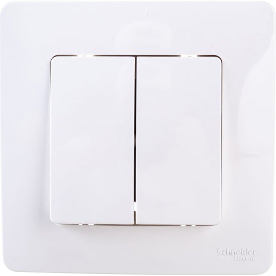 Двухклавишный выключатель Systeme Electric BLANCA