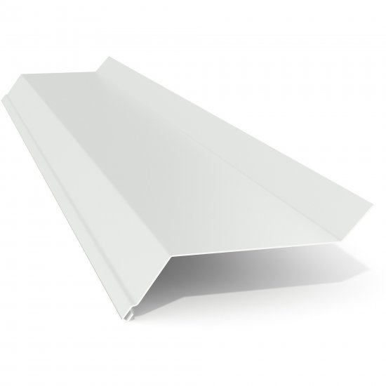 Отлив оцинкованный 100x2000 мм белый