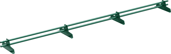 Снегозадержатель для металлической кровли трубчатый Эко 3 м RAL 6005 зеленый