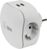 Разветвитель Эра 3 розетки с заземлением 16 А 2 USB 2.1 А цвет белый