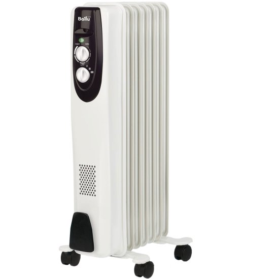 Обогреватель масляный Ballu Classic с механическим термостатом 1500 Вт 7 секций цвет белый